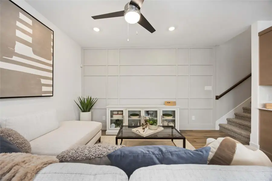 Furnished interior view inside a new home in Grand West, Houston (Image 17).