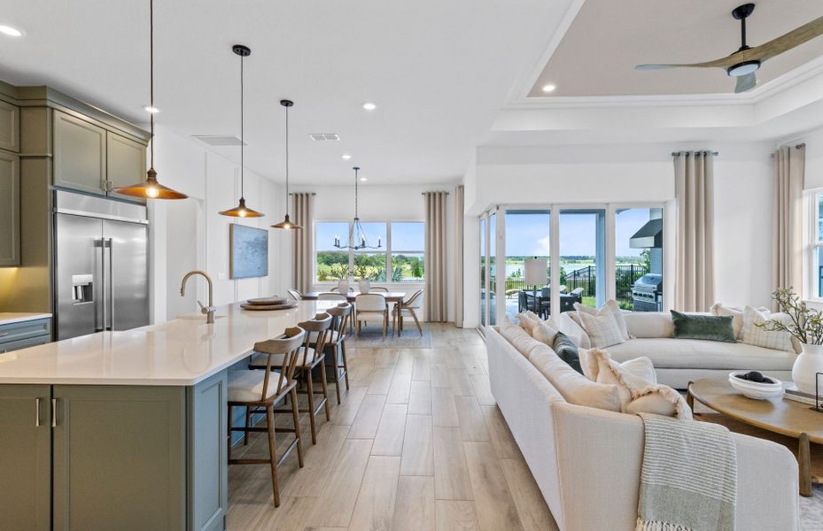 Representative furnished interior of a home built from the Renown by Del Webb in Del Webb Lakehaven, Clermont (Image 12).