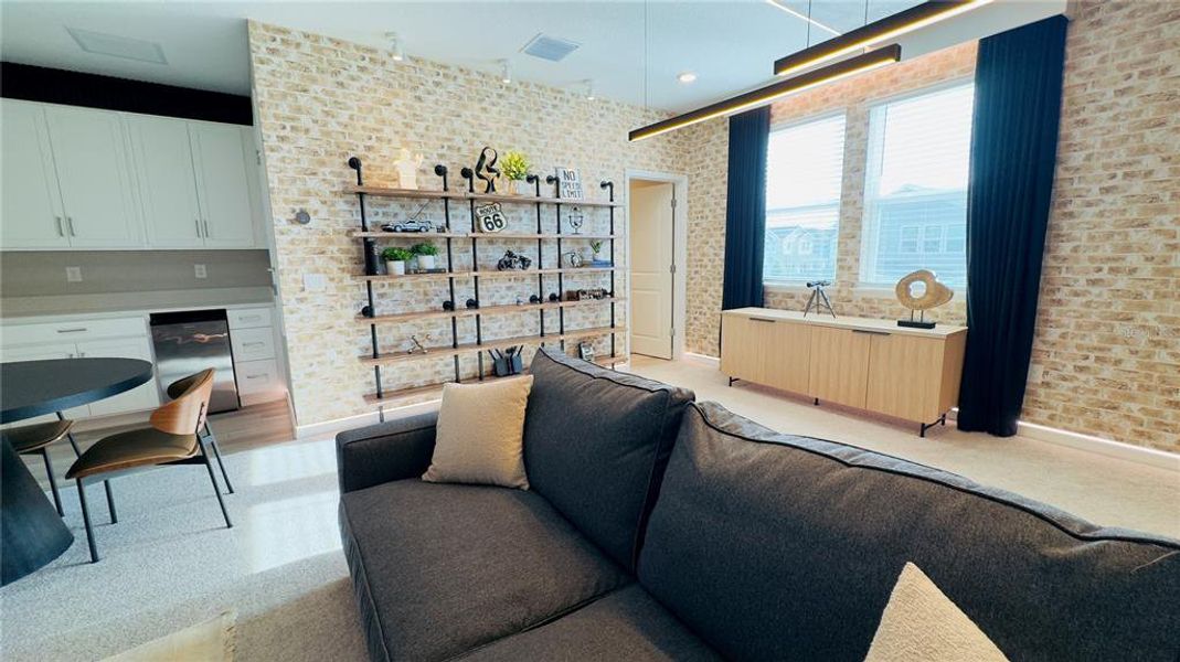 Furnished interior view inside a new home in Harvest at Ovation, Winter Garden (Image 48).