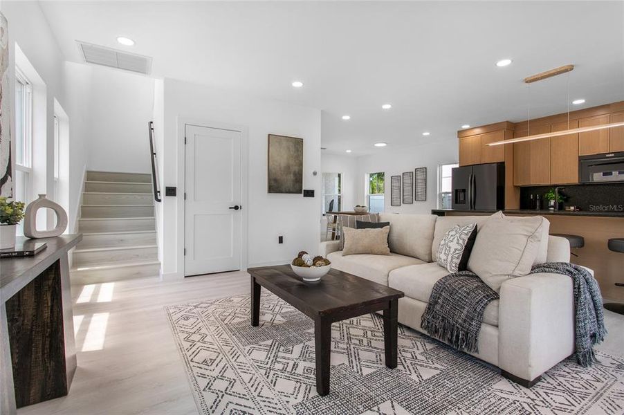 Furnished interior view inside a new home in , St. Petersburg (Image 31).