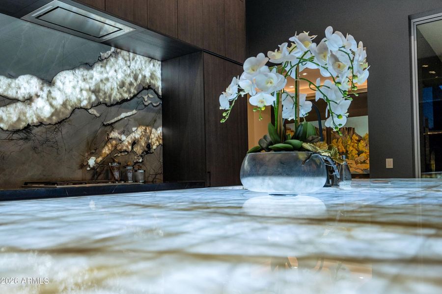 Underlit Counters and Backlit Backsplash
