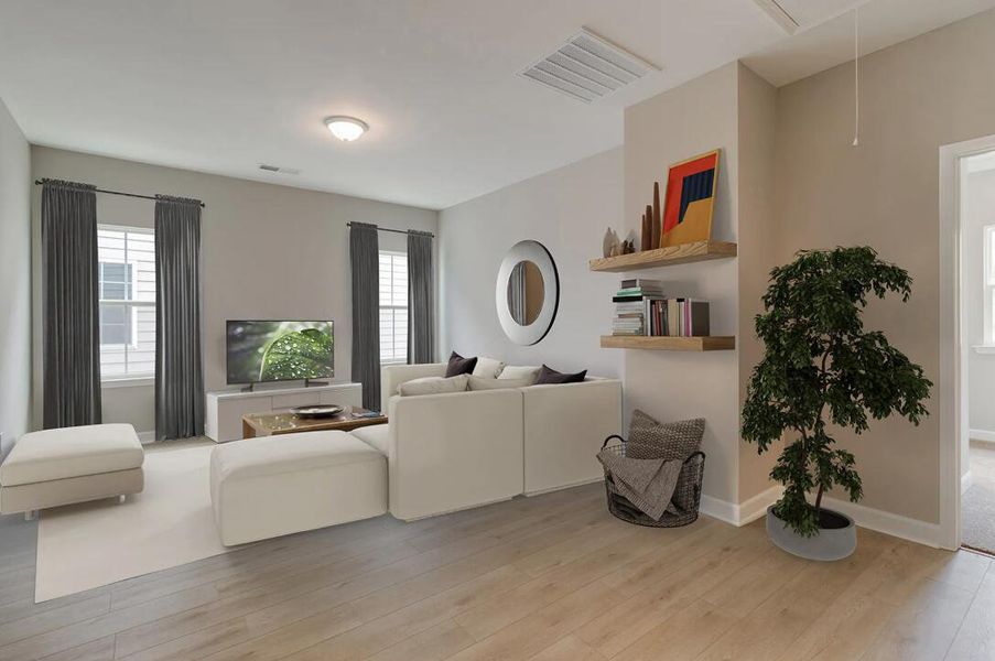 Furnished interior view inside a new home in Lochton, Summerville (Image 17).