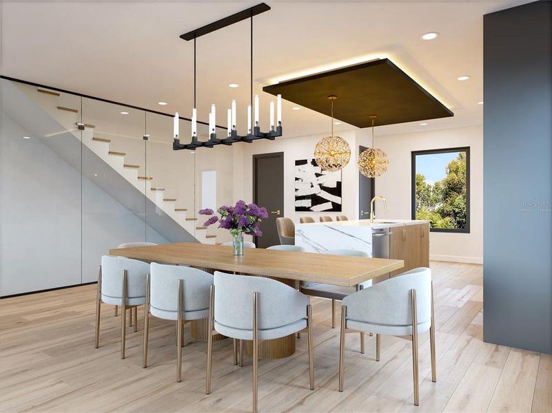 Furnished interior view inside a new home in , Tampa (Image 6).