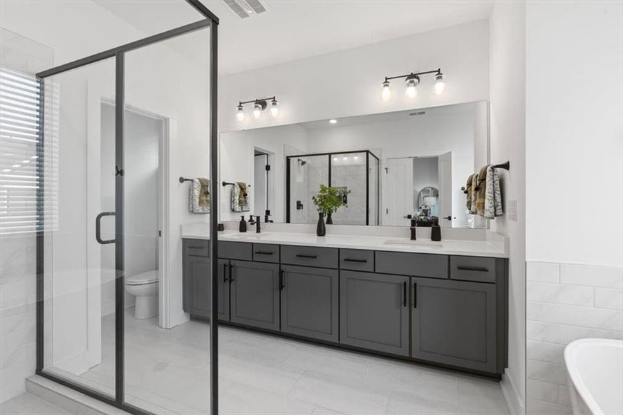 Furnished interior view inside a new home in , Roswell (Image 19).