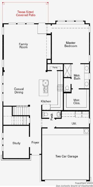 2D floor plan layout of this home in Stillwater Ranch, San Antonio, TX (Image 3). 2D floor plan layout of this home in Stillwater Ranch, San Antonio, TX (Image 3).