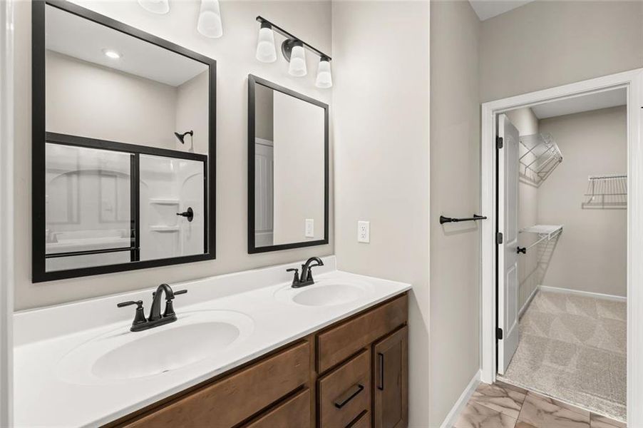 Furnished interior view inside a new home in Villas at Gold Creek, Dawsonville (Image 10).