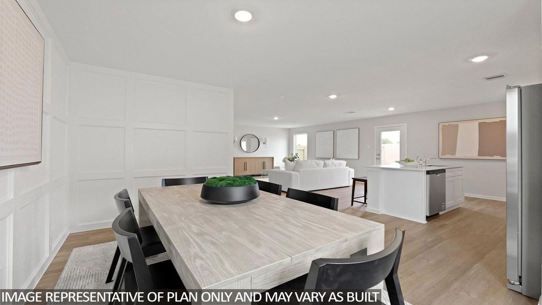 Furnished interior view inside a new home in Lexington Heights, Willis (Image 6).
