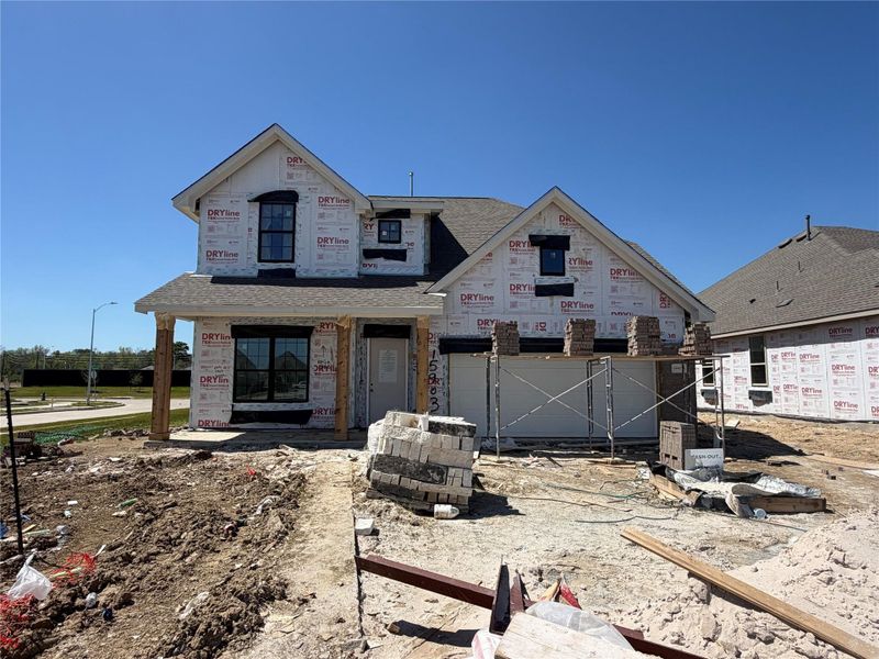 In-progress construction of a new home in Cedar Pointe, Crosby, TX (Image 39).