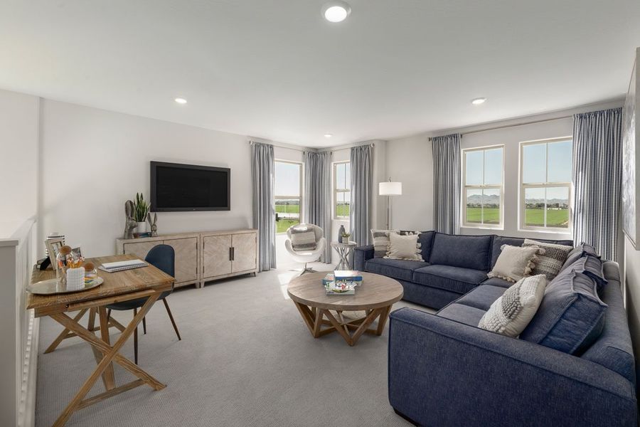 Representative furnished interior of a home built from the 2636 Modeled by KB Home in Mystic Vista Enclaves, Buckeye (Image 6).