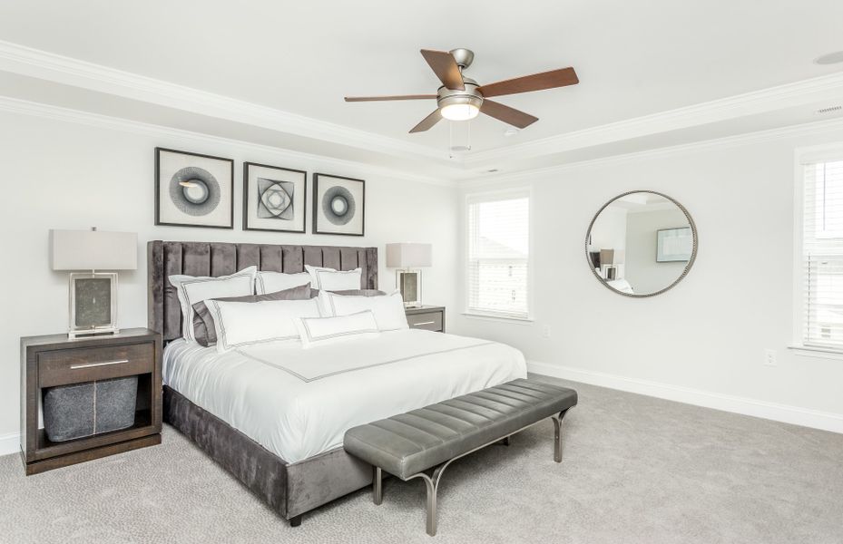 Furnished interior view inside a new home in Solana, Durham (Image 23).