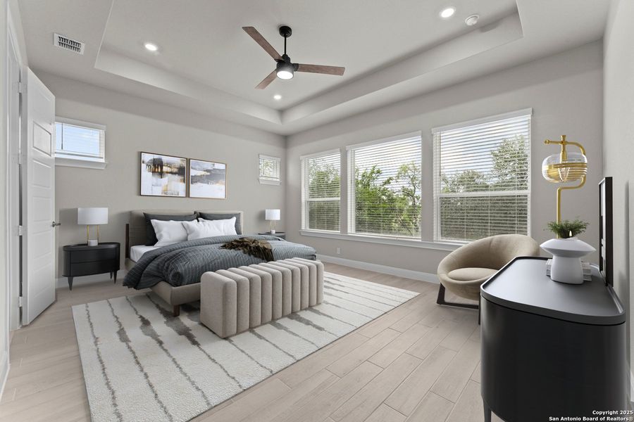 Furnished interior view inside a new home in Megans Landing – Half-Acre Homesites, Castroville (Image 3). Furnished interior view inside a new home in Megans Landing – Half-Acre Homesites, Castroville (Image 3).