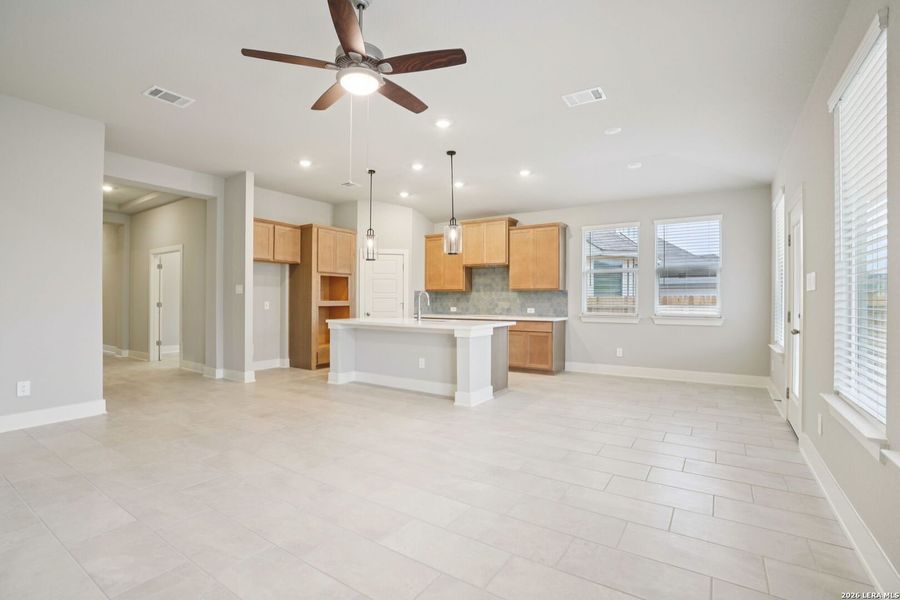 Furnished interior view inside a new home in Estancia Ranch - Classic Series, San Antonio (Image 15).