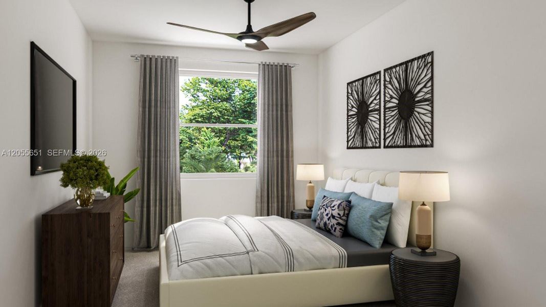 Furnished interior view inside a new home in Vivant, Miami (Image 3). Furnished interior view inside a new home in Vivant, Miami (Image 3).