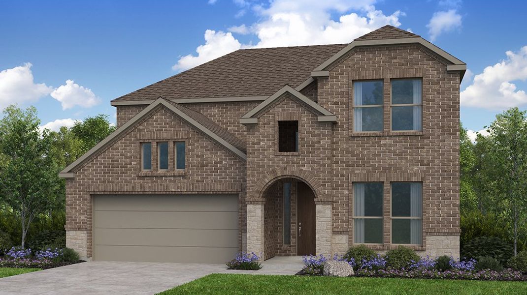 Representative exterior photo of a completed home built from the Citron by Taylor Morrison in The Ranch at Uptown Celina, Celina, TX (Image 21).