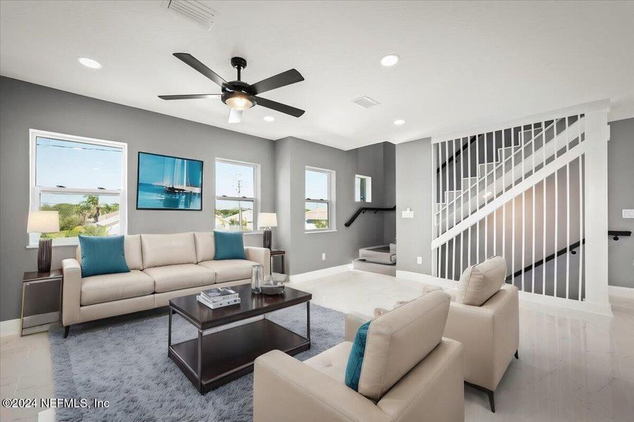 Furnished interior view inside a new home in , St. Augustine (Image 3).