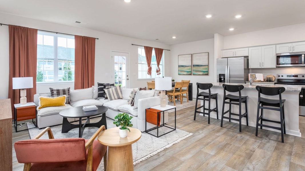 Furnished interior view inside a new home in Brightwood Farm, Whitsett (Image 4).