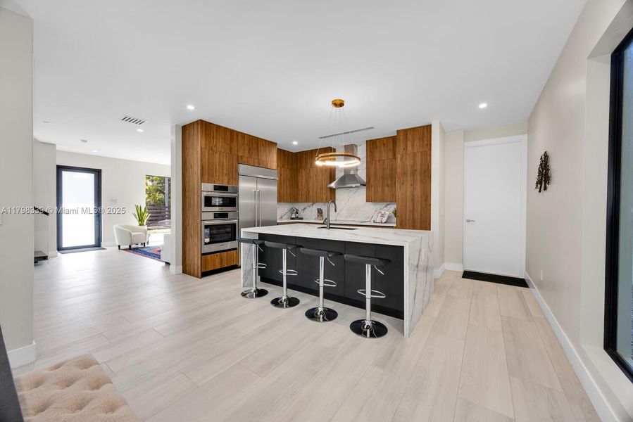 Furnished interior view inside a new home in , Miami (Image 9).