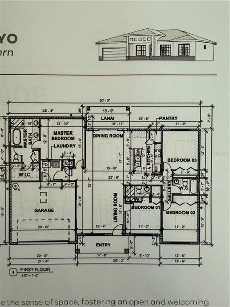 2D floor plan layout of this home in , Ocala, FL (Image 3).