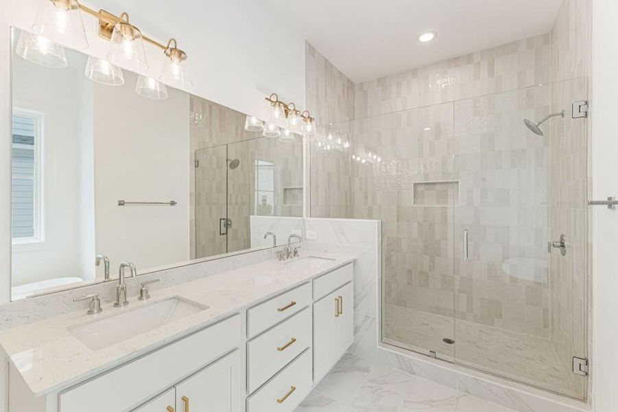 Furnished interior view inside a new home in Parkside Roswell, Roswell (Image 33).