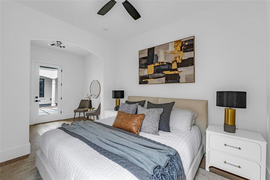 Another view of the guest suite and private entry Another view of the guest suite and private entry