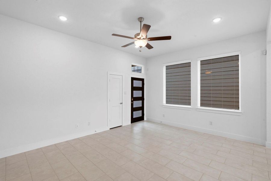 Spacious, unfurnished interior of a new home in Bridgeland, Cypress (Image 11). Spacious, unfurnished interior of a new home in Bridgeland, Cypress (Image 11).