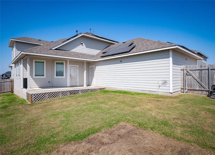 Exterior details and patio area of a home in , Hutto (Image 22). Exterior details and patio area of a home in , Hutto (Image 22).