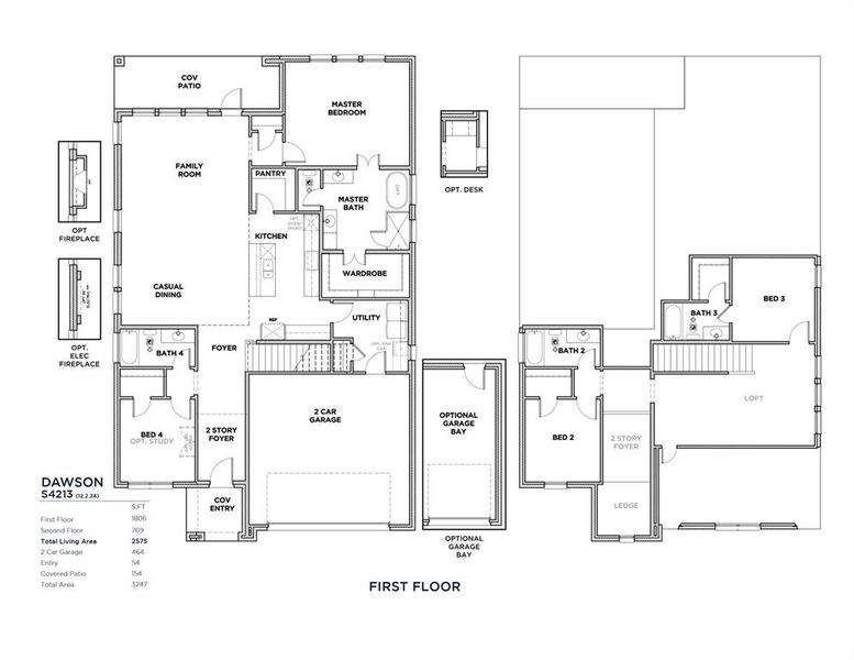 2D floor plan layout of this home in Devonshire, Heath, TX (Image 3). 2D floor plan layout of this home in Devonshire, Heath, TX (Image 3).