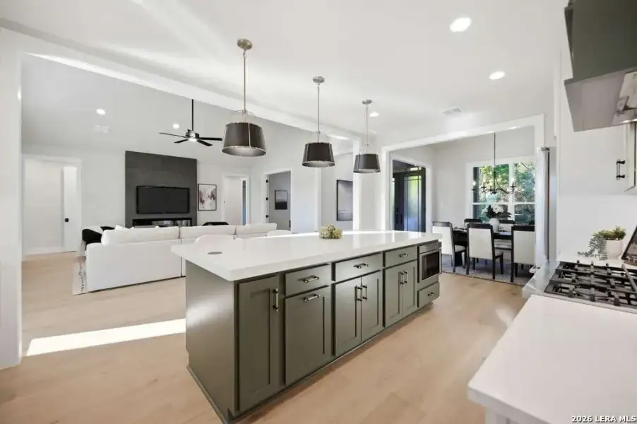 Furnished interior view inside a new home in , Fischer (Image 39).