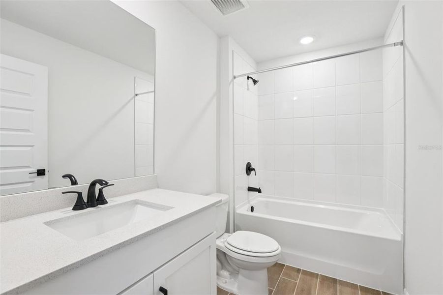 Furnished interior view inside a new home in Two Rivers - Signature Series, Zephyrhills (Image 12). Furnished interior view inside a new home in Two Rivers - Signature Series, Zephyrhills (Image 12).