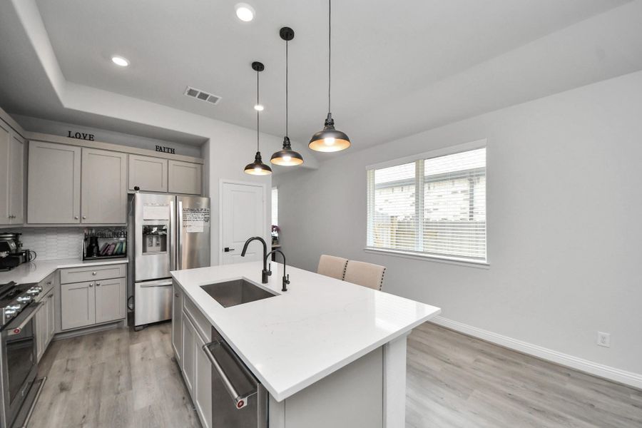 Furnished interior view inside a new home in , Conroe (Image 19).
