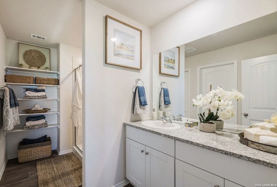 Furnished interior view inside a new home in , Converse (Image 6).