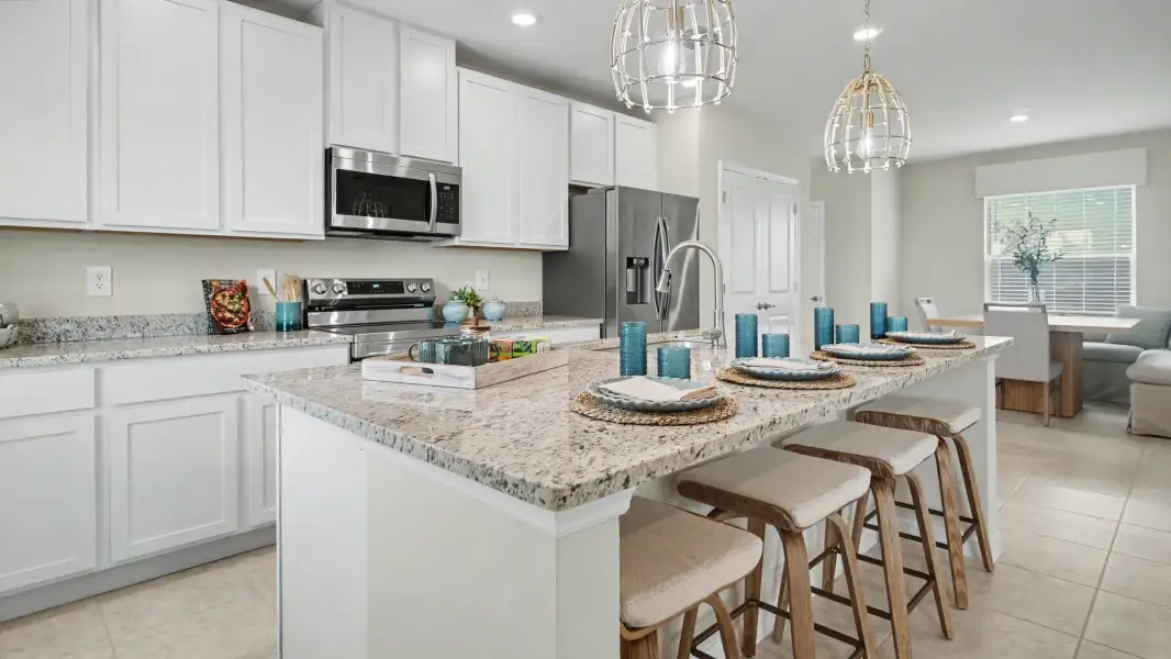 Furnished interior view inside a new home in Malabar Springs, Palm Bay (Image 12).