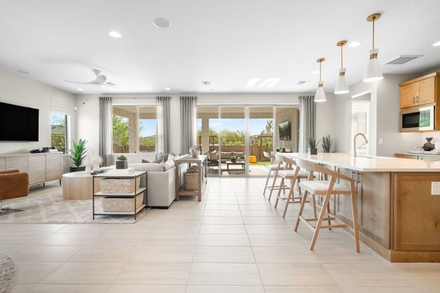 Representative furnished interior of a home built from the Sunrise by Taylor Morrison in Ovation at Meridian 55+, Queen Creek (Image 6).