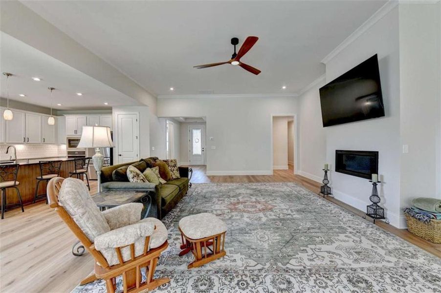 Furnished interior view inside a new home in , Hoschton (Image 29).
