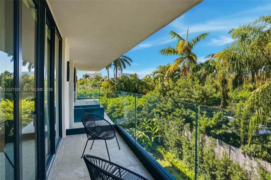 Exterior details and patio area of a home in , Miami Beach (Image 20). Exterior details and patio area of a home in , Miami Beach (Image 20).