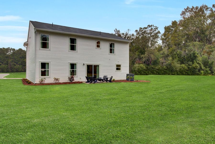 Exterior details and patio area of a home in Essence at Chestnut Ridge North, Hopkins (Image 2). Exterior details and patio area of a home in Essence at Chestnut Ridge North, Hopkins (Image 2).