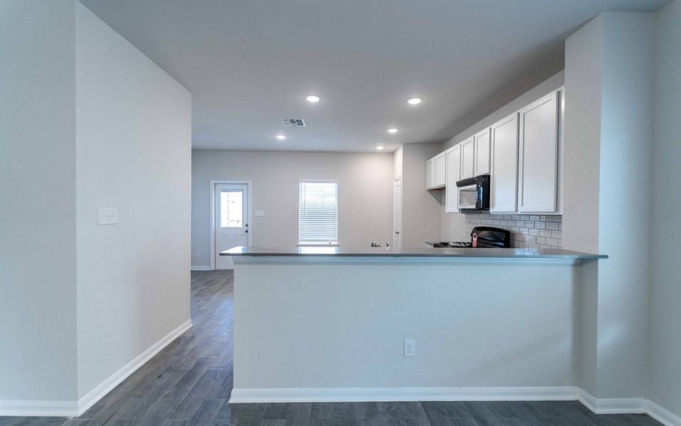 Furnished interior view inside a new home in Hickory Ridge, Elmendorf (Image 4). Furnished interior view inside a new home in Hickory Ridge, Elmendorf (Image 4).