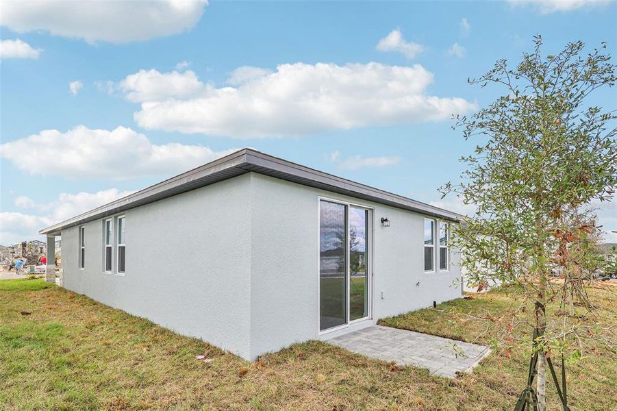 Exterior details and patio area of a home in Wynnstone - Classic Series, Haines City (Image 22).