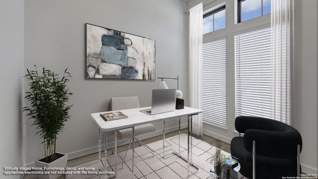 Furnished interior view inside a new home in Esperanza 80', Boerne (Image 11).