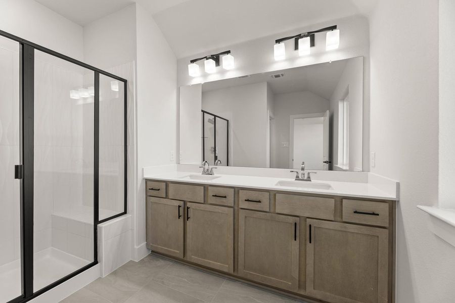 Furnished interior view inside a new home in Garden Collection at Harvest, Argyle (Image 10).