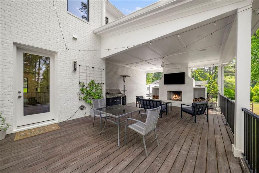 Exterior details and patio area of a home in , Marietta (Image 4). Exterior details and patio area of a home in , Marietta (Image 4).