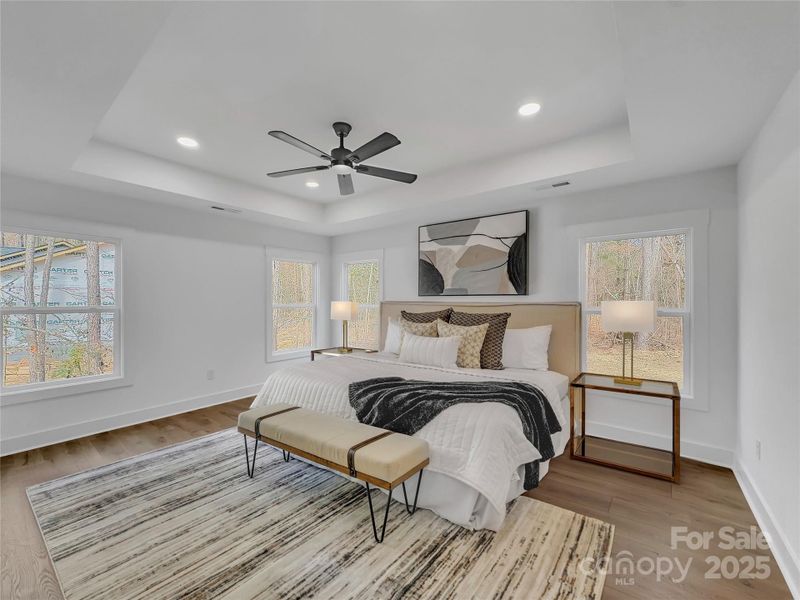 Primary bedroom *virtually staged