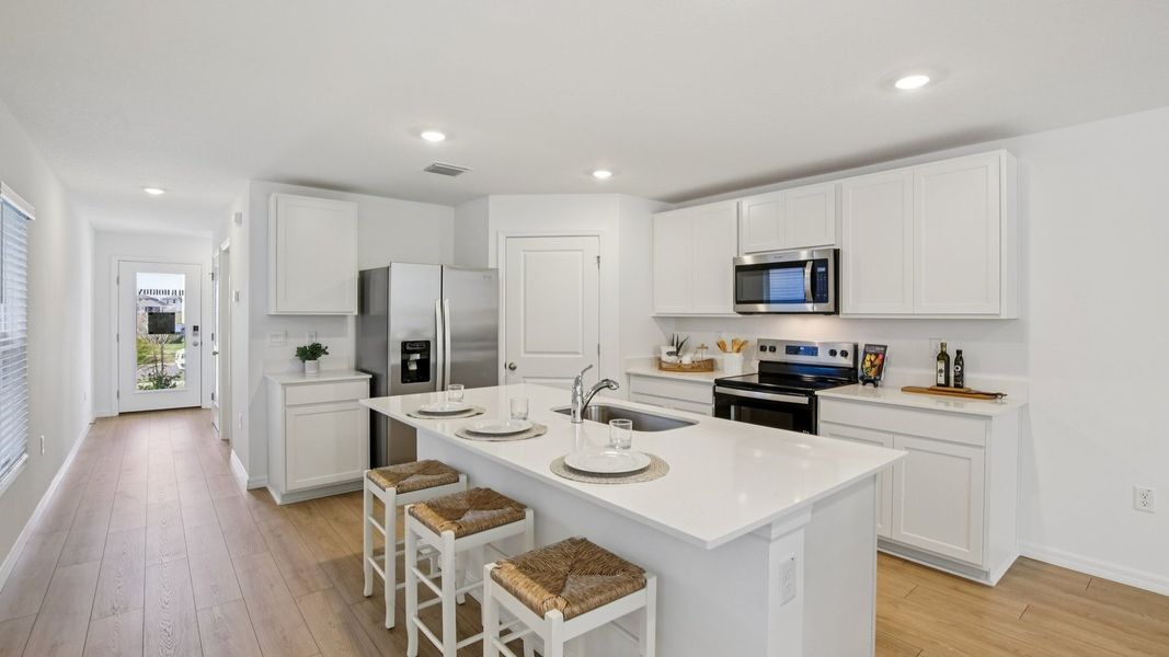 Furnished interior view inside a new home in Angeline, Land O' Lakes (Image 13).