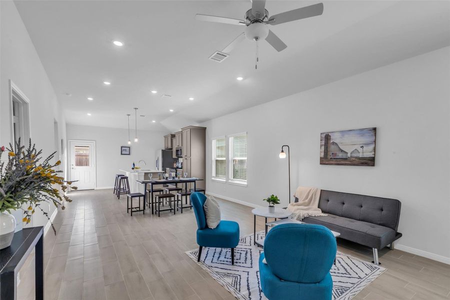 Furnished interior view inside a new home in , Magnolia (Image 11). Furnished interior view inside a new home in , Magnolia (Image 11).