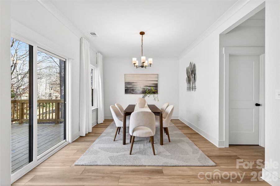 Furnished interior view inside a new home in , Charlotte (Image 11).
