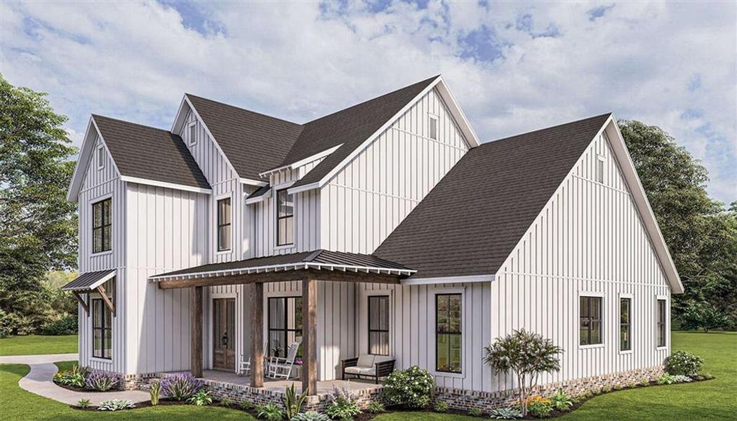 Front exterior of a new home in , Maysville, GA, highlighting curb appeal (Image 25).