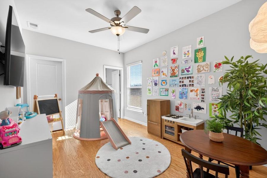 Furnished interior view inside a new home in Reunion, Flowery Branch (Image 43).