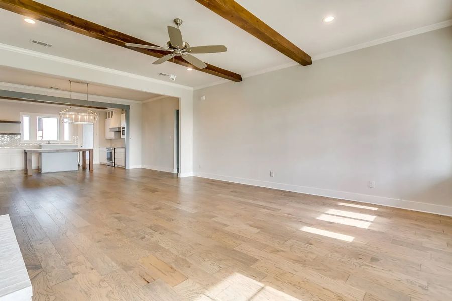 Representative unfurnished interior of a home built from the The Paxton by Elmwood Custom Homes in Matthews Farm, Venus (Image 22). Representative unfurnished interior of a home built from the The Paxton by Elmwood Custom Homes in Matthews Farm, Venus (Image 22).