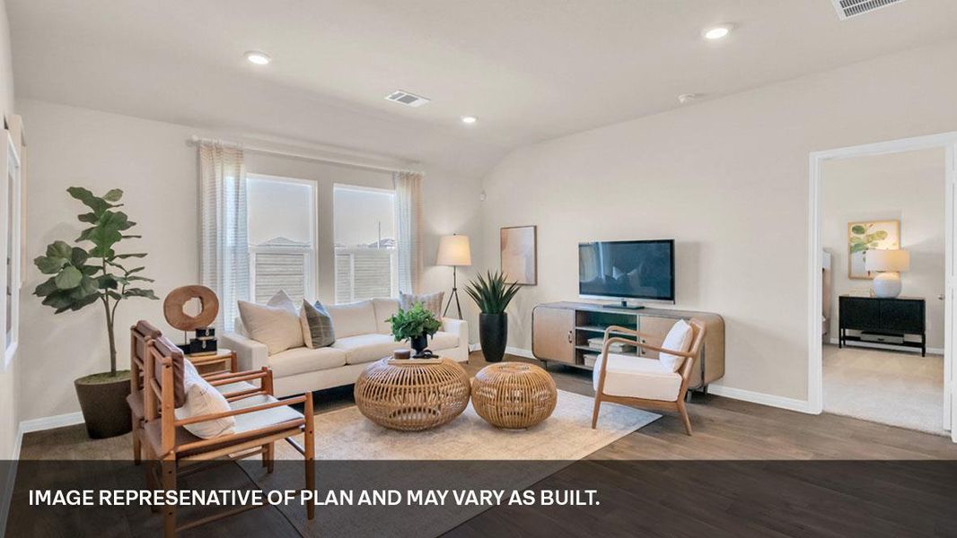Furnished interior view inside a new home in Southgrove, Kyle (Image 25).