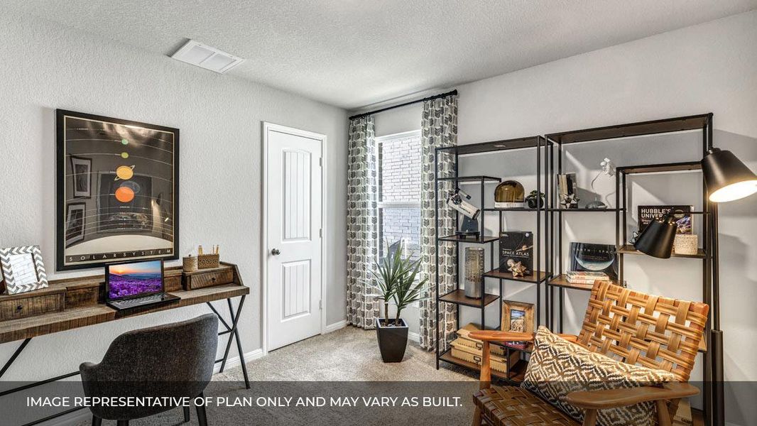 Furnished interior view inside a new home in Prairie Lakes, Buda (Image 9).